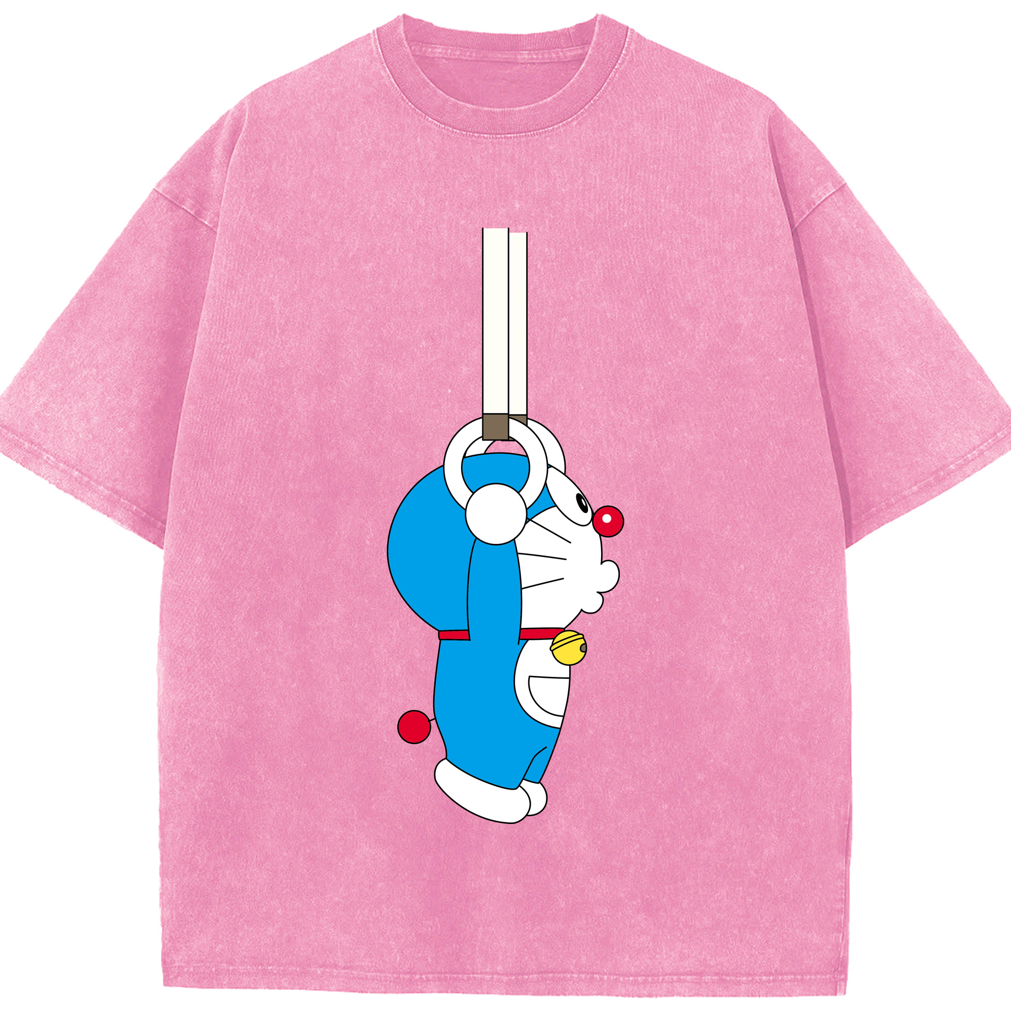 （画像用） ドラえもん Doraemon 綿100% ヴィンテージ風 半袖Tシャツ（フロントプリント）